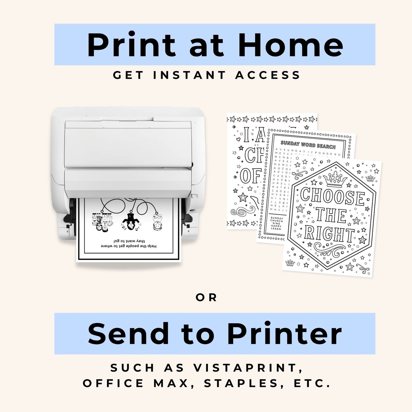 LDS Sunday Coloring & Activity Book Printable for Kids