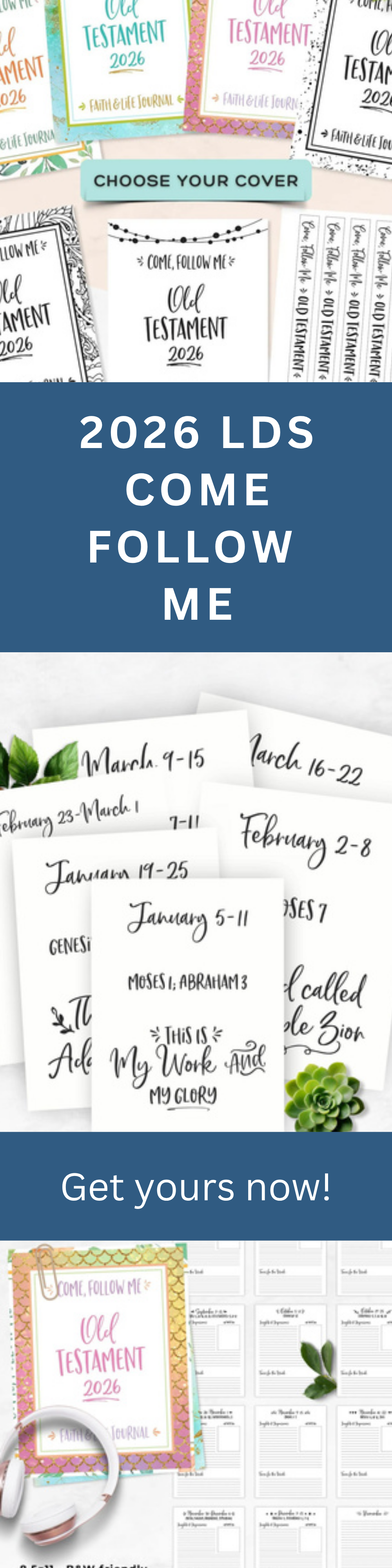 Come Follow Me 2026 – Old Testament Study Journal and  Printable Bundle