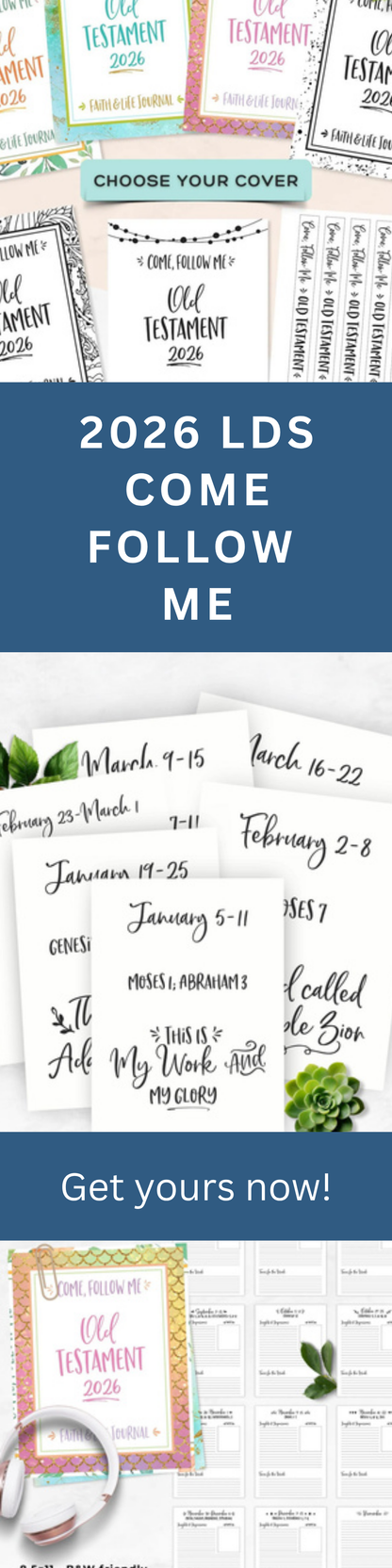 Come Follow Me 2026 – Old Testament Study Journal and  Printable Bundle