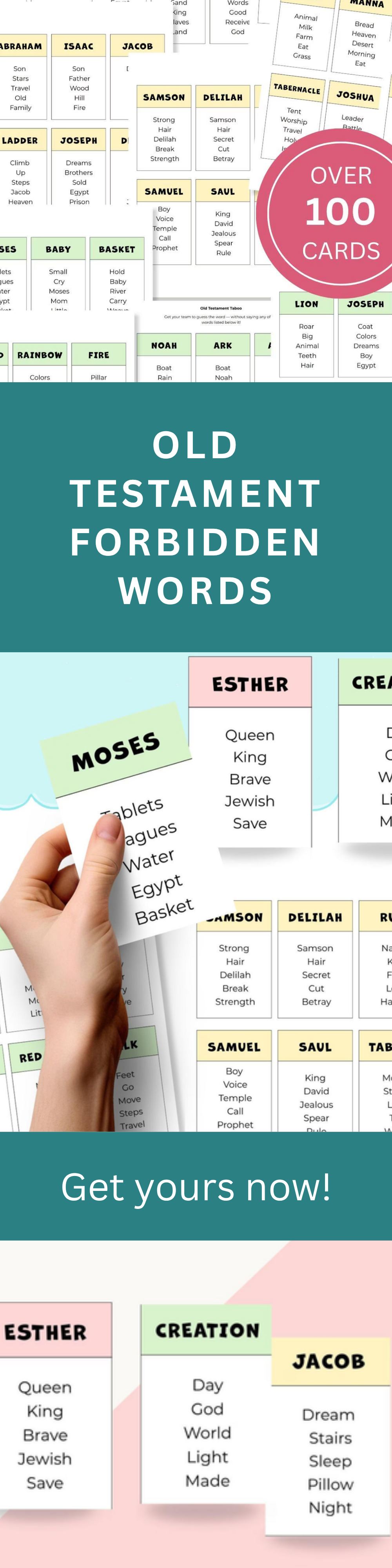 Bible Game Youth Group – Old Testament Trivia Printable Activity Cards