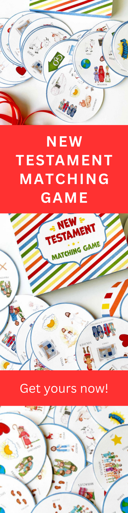 Bible Matching Game – New Testament Learning for Kids Spot It Style