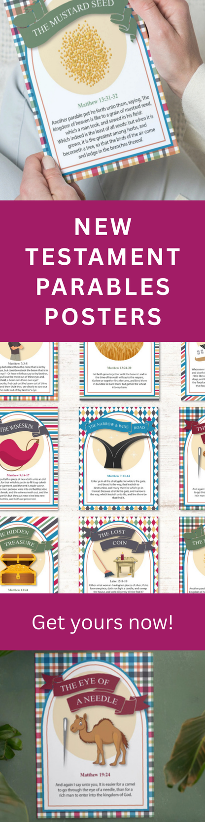The New Testament Parables - Posters and Coloring Pages
