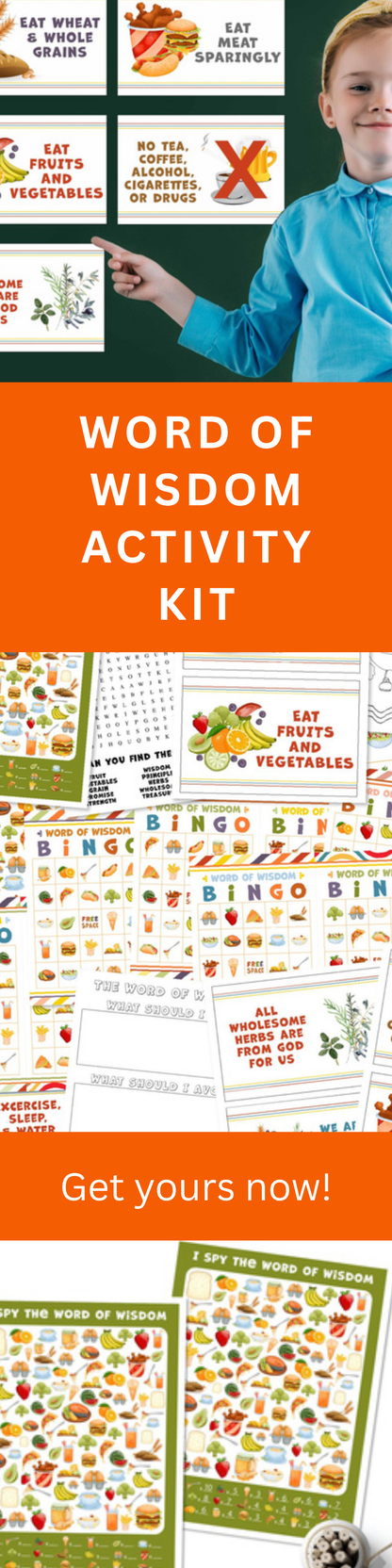 Word of Wisdom Lesson – Interactive Activities & Printables Kit