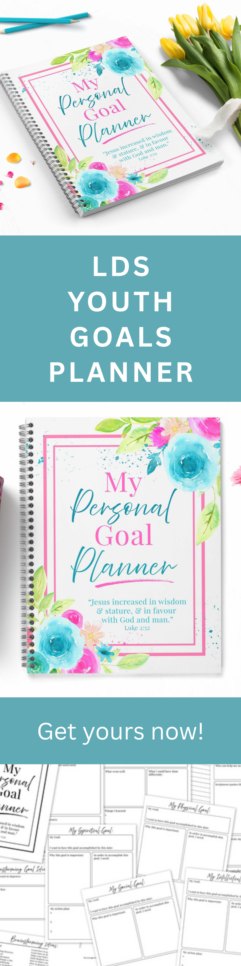 LDS Youth Goal Planner – Printable Worksheets for Goal Success