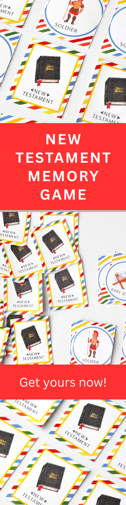 Bible Memory Game – New Testament Printable Activity for Kids and Sunday School