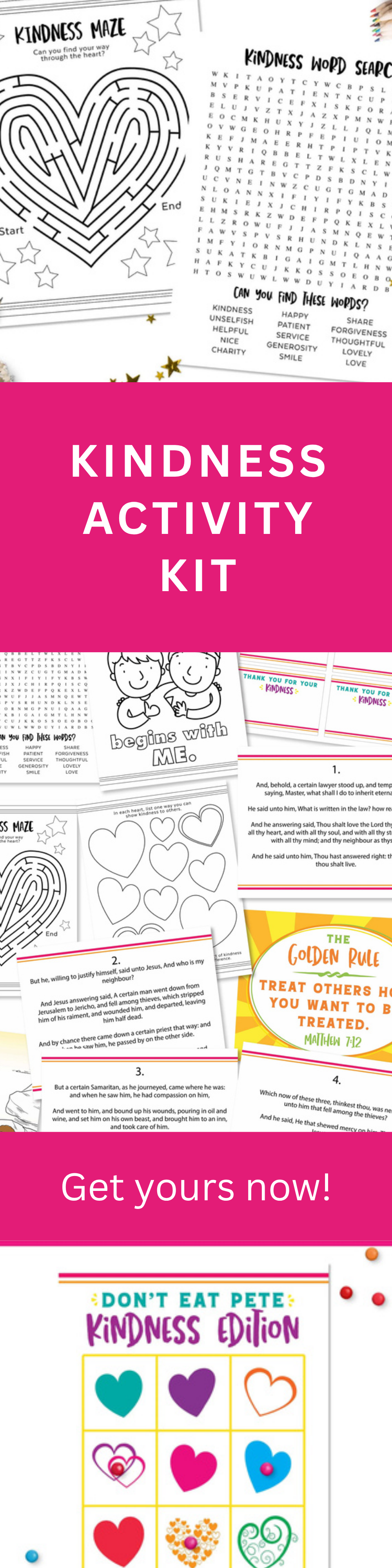 Complete Printable Kindness Kit – LDS Primary Activities