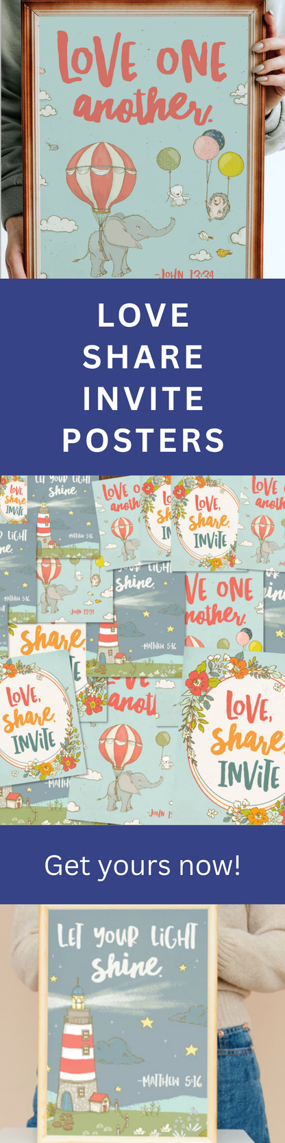 Relief Society Printable – Love Share Invite Poster Kit for Lessons and Bulletins