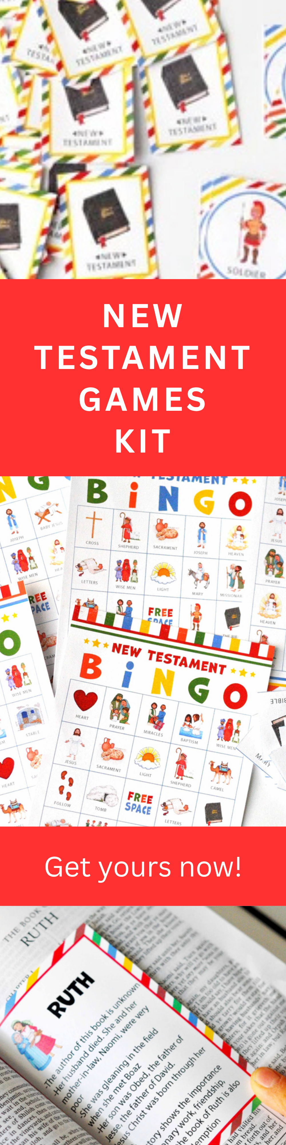 New Testament Games – Fun Bible Activities Bundle for Kids