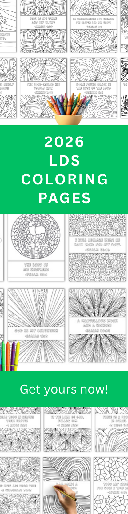 Old Testament Coloring Pages – 2026 Come Follow Me Scripture Study Kit