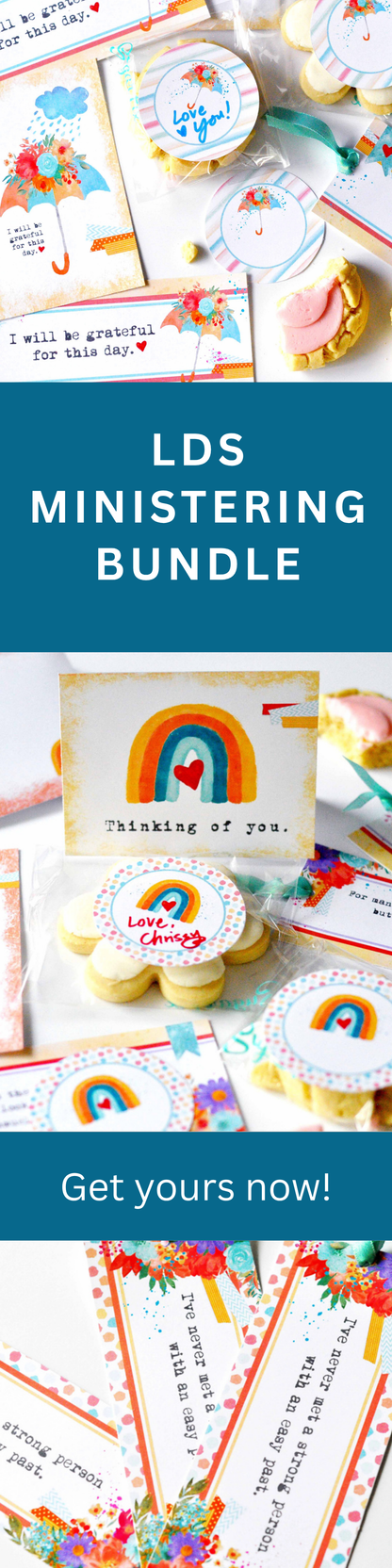 Digital Printable Bundle – LDS Ministering Cards and Gift Tags Instant Download