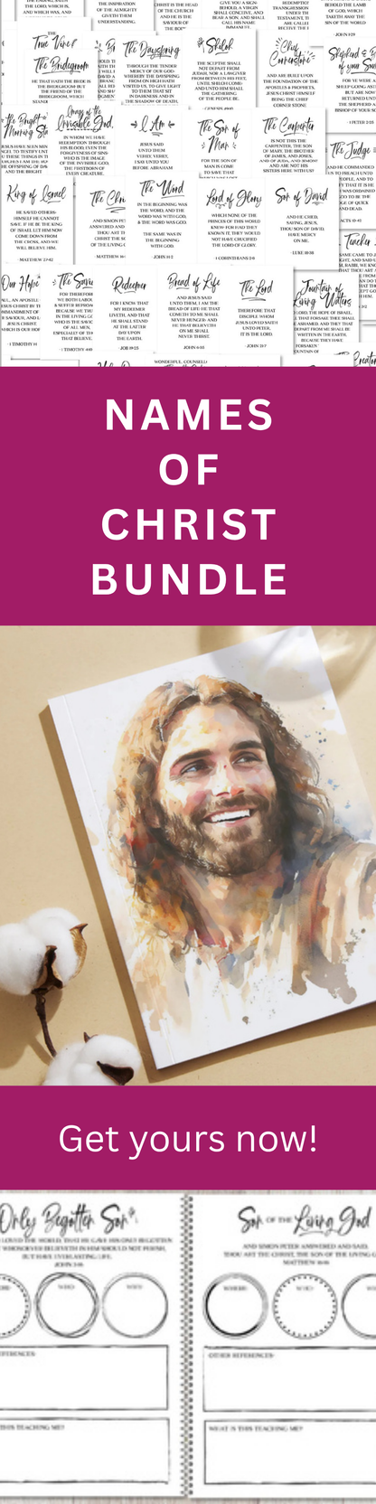 Names of Jesus Study – Complete Devotional Journal & Poster Bundle