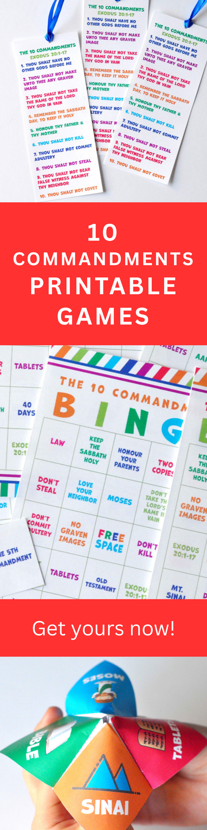 10 Commandments Printable Kit – Complete Primary Activity Set