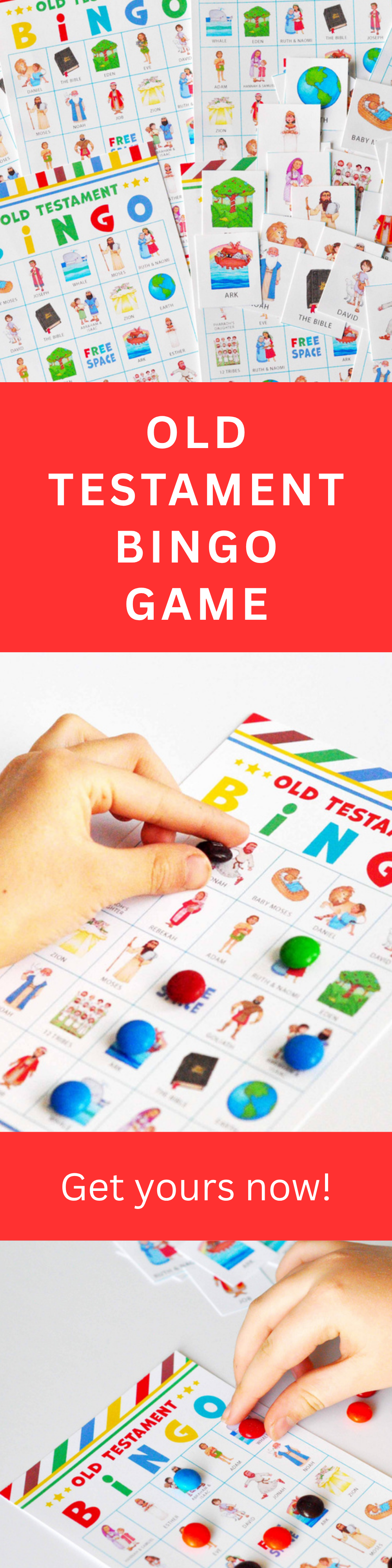 Old Testament Bingo Game – Bible Characters Printable for Kids & Sunday School