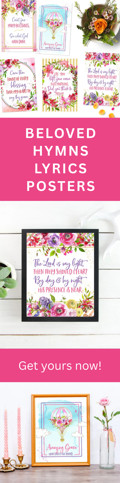 Hymn Wall Art – Christian Printable Gospel Home Decor Set