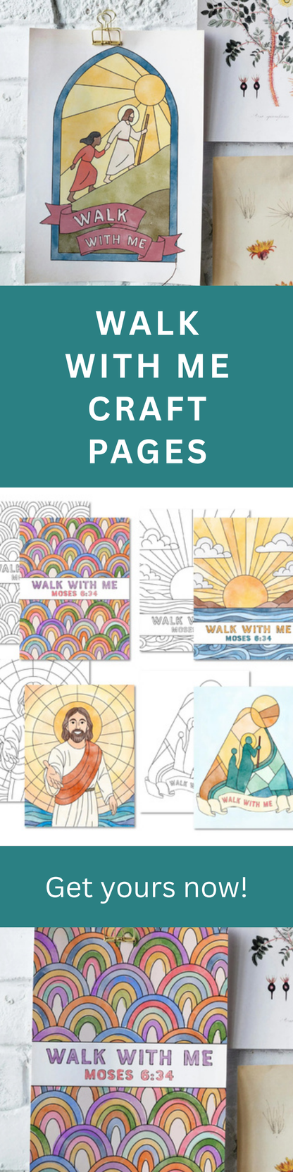 Walk with Me Craft – 2026 Youth Theme Printable Coloring Pages