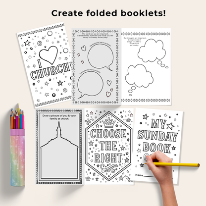 Kids Church Activity Packet Printable Sunday School Resource Collection Coloring Pages Educational Material Christian Teaching Tool Download Instant Access Ready Use Classroom Ministry Program Essential 12 Page Book Children Faith Based