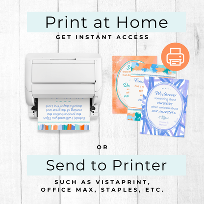 Family History Printable – Quote Collection for Gifts and Class Handouts