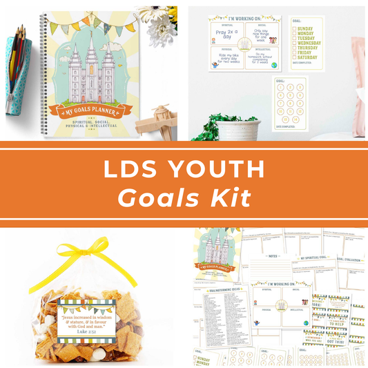 Youth Planning Printable Kit Family Activity Worksheet Collection Kids Organization Planner Pages Home Evening Materials Bonding Exercise Resources Children Progress Tracking Tools Achievement Success Planner Primary Activity Supplies