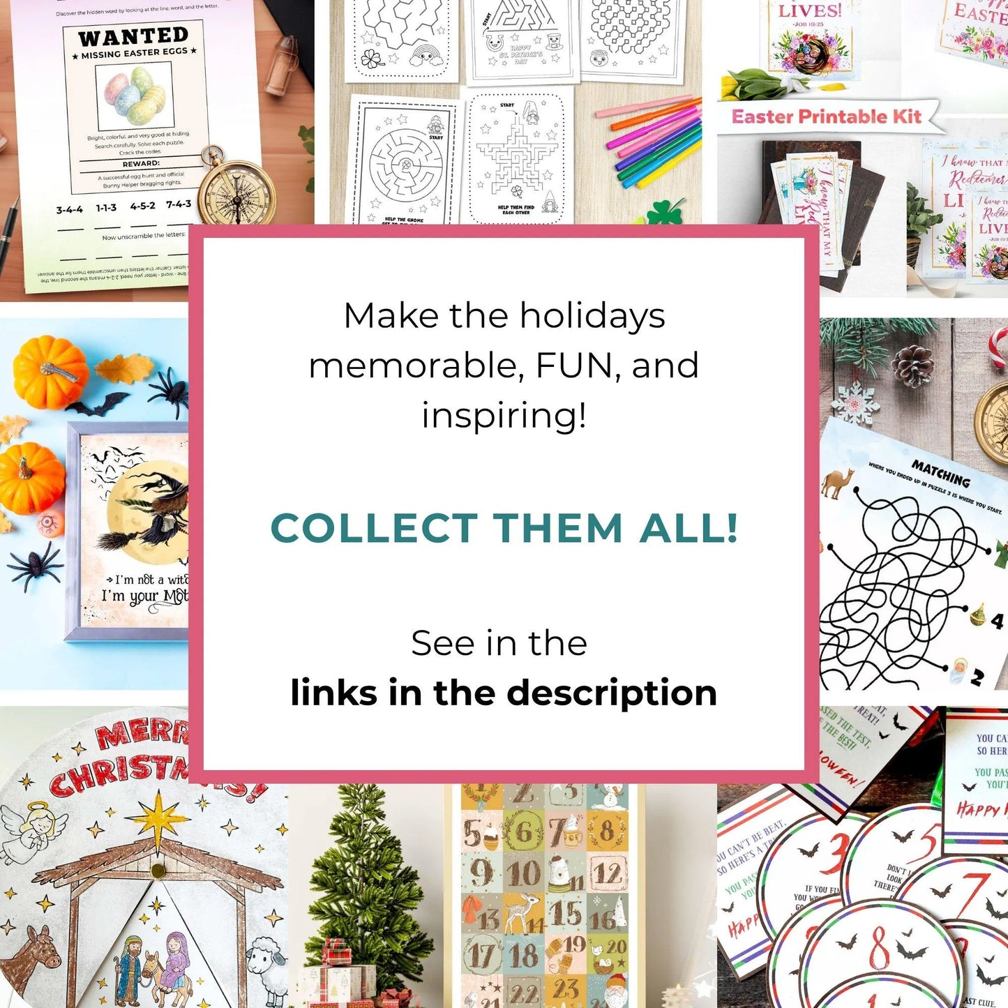 Holiday Printable Gift Tags – Yearround Collection for Primary, Youth, and Sunday School