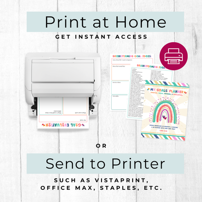 LDS Youth Goal Planner – Printable Activity Worksheets for Young Women