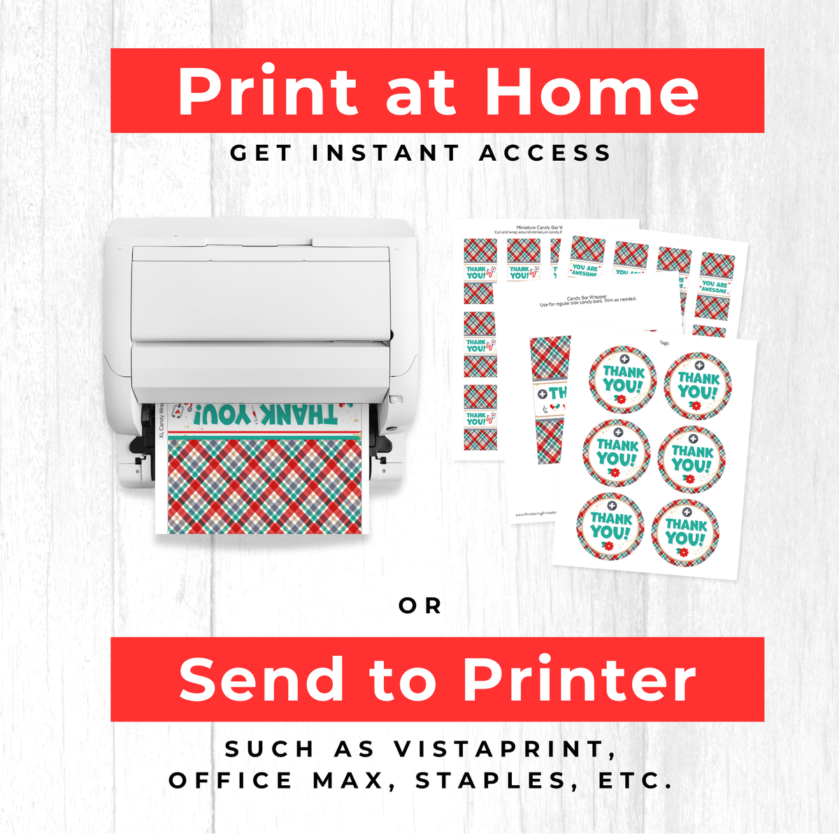 Healthcare Worker Appreciation Gift – Printable Kit for Quick Thank You