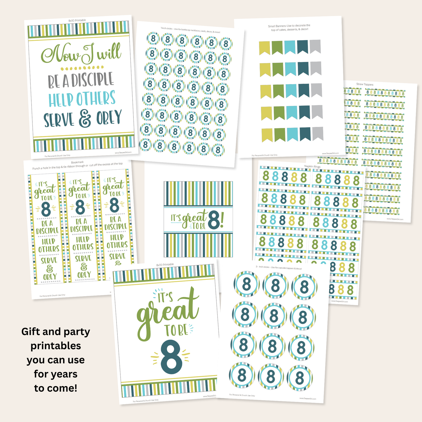 Baptism Preview Kit – Complete Printable Package for LDS 8 Year Old