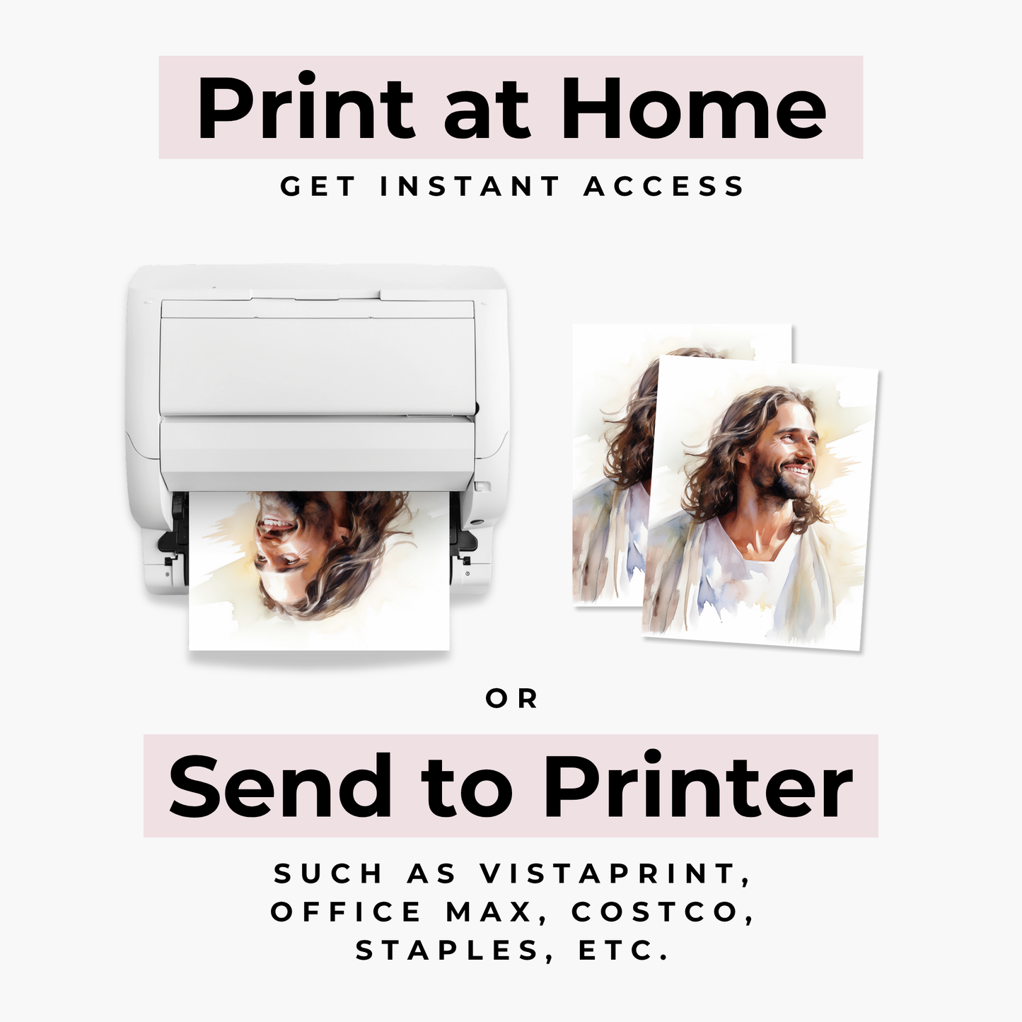 Jesus Wall Art – Christian Home Decor Fine Art Print