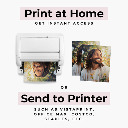 Jesus Wall Art – Fine Art Portrait Print for Christian Home Decor