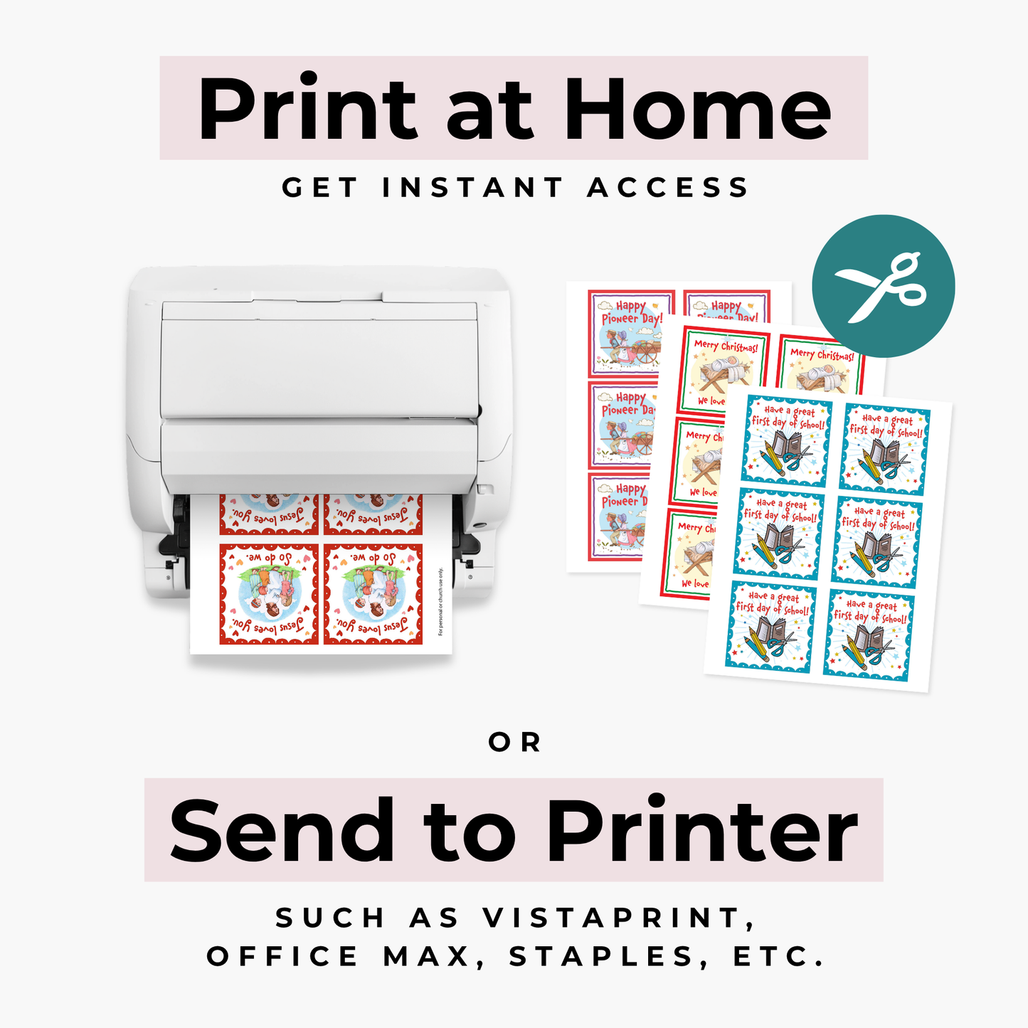 Holiday Printable Gift Tags – Yearround Collection for Primary, Youth, and Sunday School