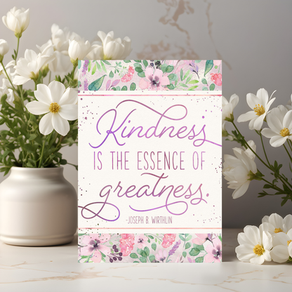 Kindness Printable – Inspirational Quote Art Kit in 3 Sizes