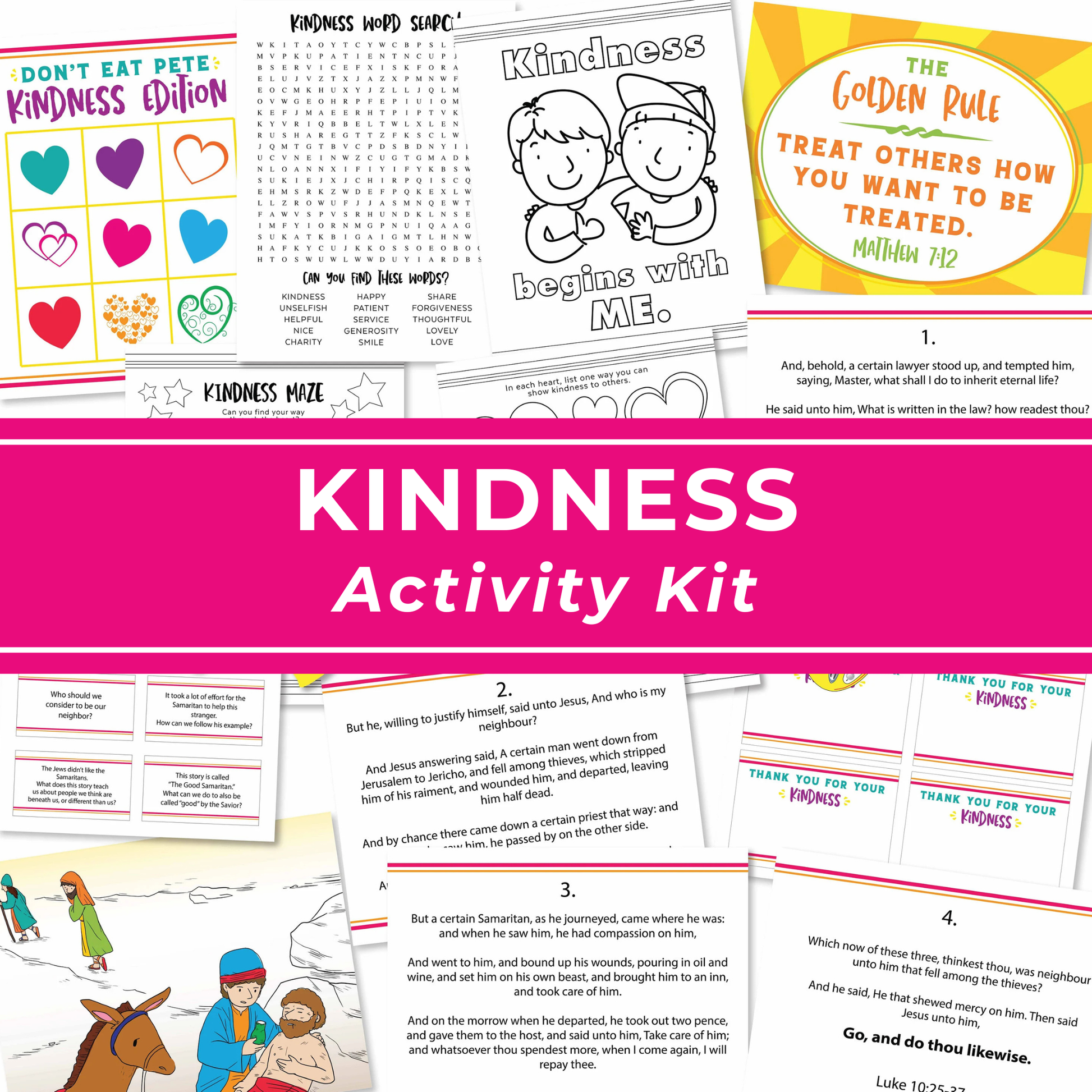 Complete Activities Kit LDS Primary Resources Digital Download Printable Kindness Theme Teaching Materials Youth Group Activities Church Leader Resources Ready To Print Faith Based Lessons Sunday School Program Time Saving Solution
