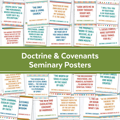 Doctrine & Covenants LDS Seminary Doctrinal Mastery Posters