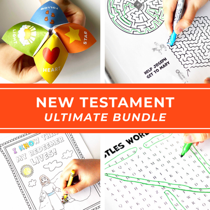 New Testament Games – Fun Bible Activities Bundle for Kids