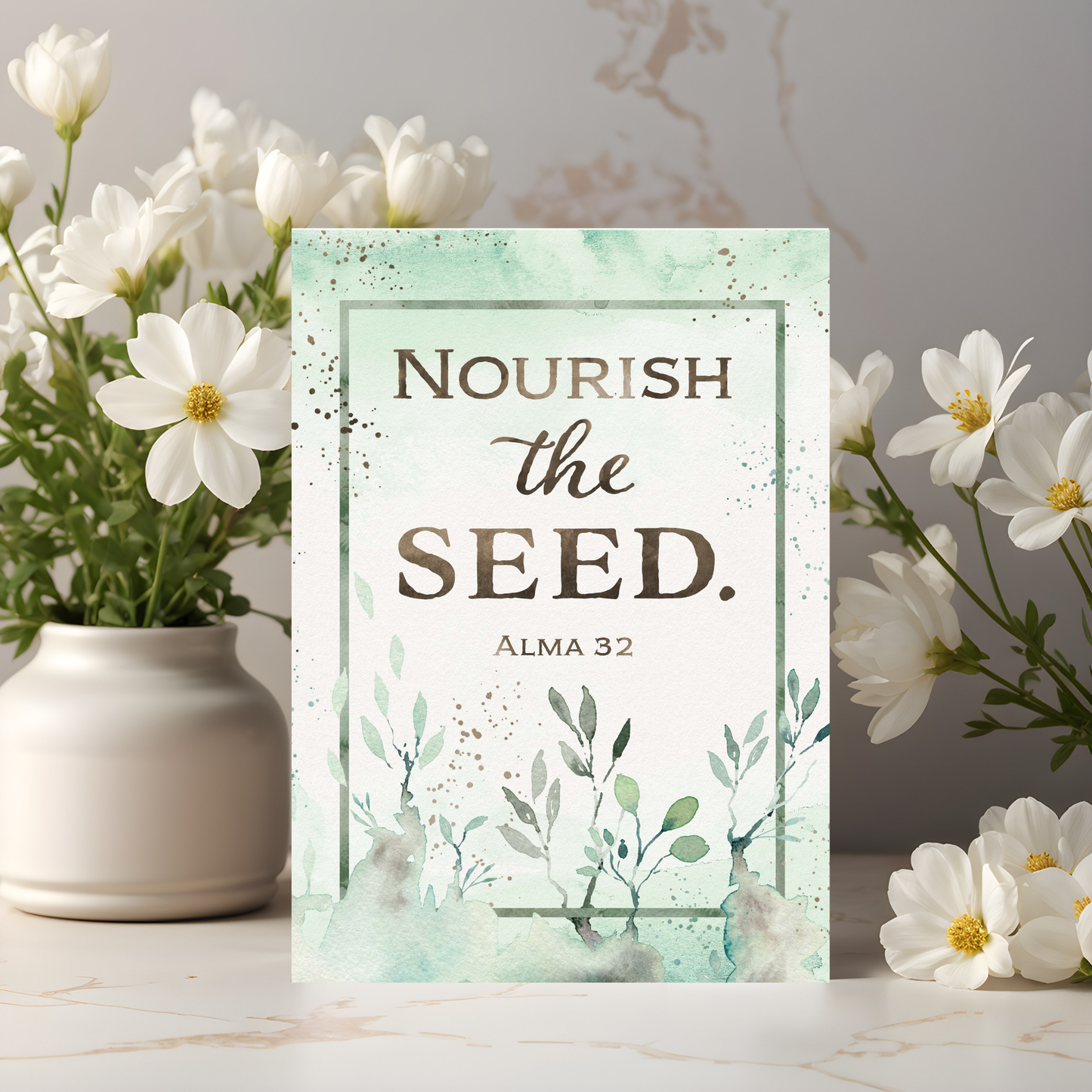 Faith Printable Wall Art – Nourish the Seed Lesson Kit & Phone Wallpaper