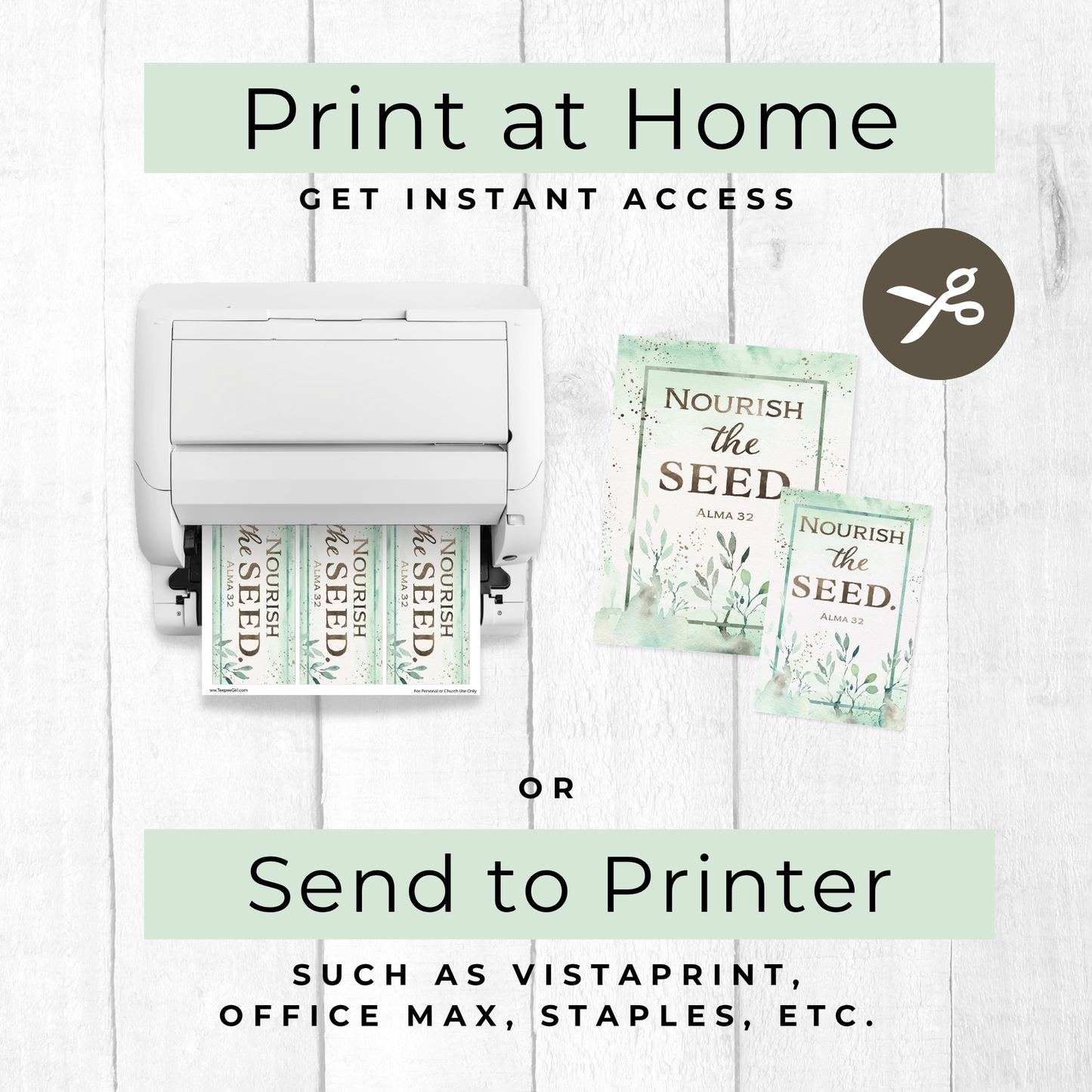 Faith Printable Wall Art – Nourish the Seed Lesson Kit & Phone Wallpaper