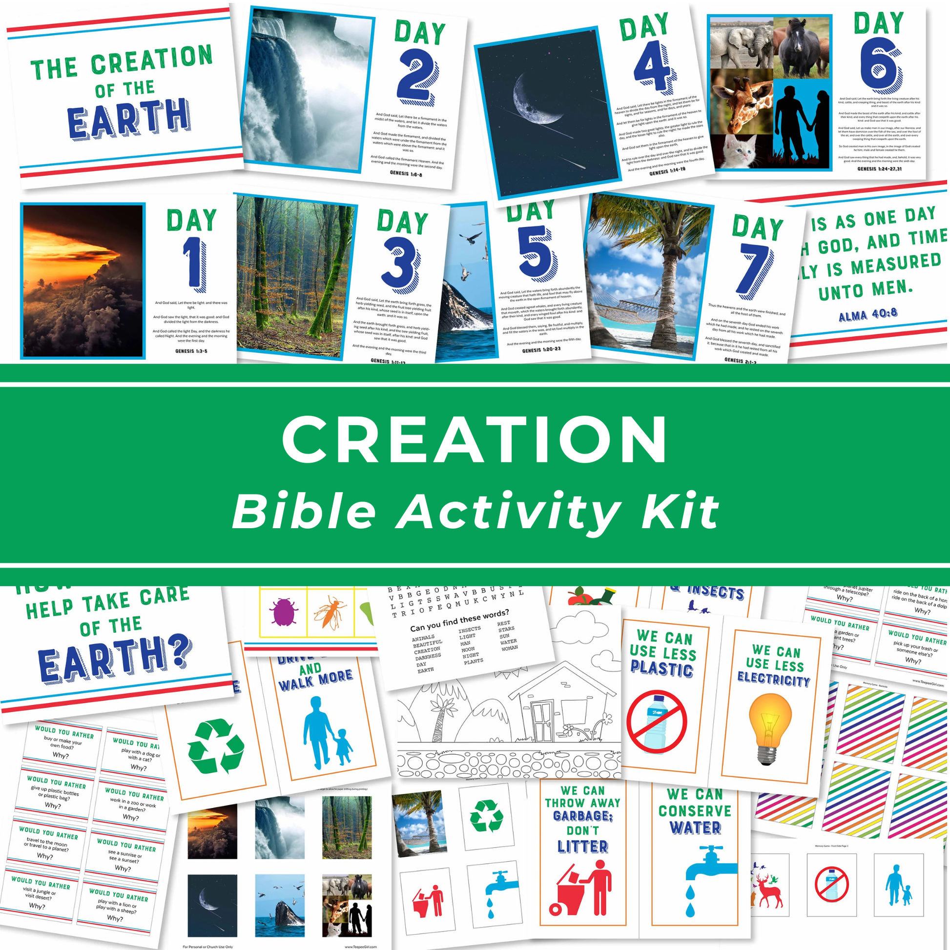 LDS Primary Activity Kit Complete Creation Theme Lesson Ready Made Church Teaching Resource Time Saving Primary Leader Materials Sunday School Activity Planning Youth Group Engagement Faith Based Learning Experience Comprehensive Teaching
