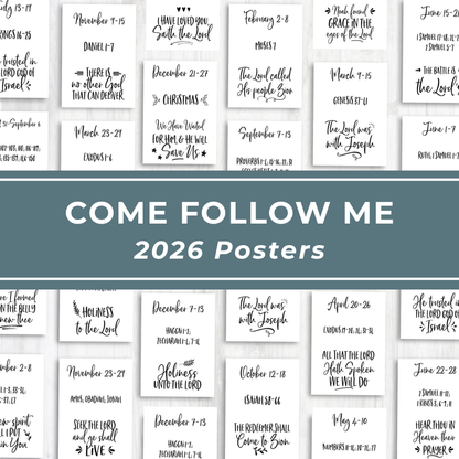 Come Follow Me 2026 Old Testament Weekly Scripture Study Cards Digital Download Instant Access LDS Family Scripture Study Guide Printable Reading Plan Sunday School Teaching Resource Personal Devotional Aid Home Evening Activity Faith