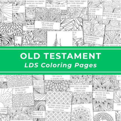 Old Testament Coloring Pages Scripture Study Kit For 2026 Come Follow Me Weekly Lesson Resource Printable Digital Download Fifty Two Week Collection Family Friendly Activity Youth Sunday School Creative Worship Tool Perfect Home Evening