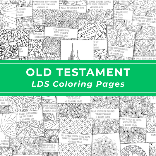 Old Testament Coloring Pages Scripture Study Kit For 2026 Come Follow Me Weekly Lesson Resource Printable Digital Download Fifty Two Week Collection Family Friendly Activity Youth Sunday School Creative Worship Tool Perfect Home Evening