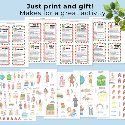 Old Testament Learning with Stickers and Cards – Scripture Study Kit Kids