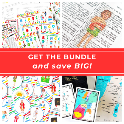 Old Testament Memory Game –  Printable Bible Activity for Kids