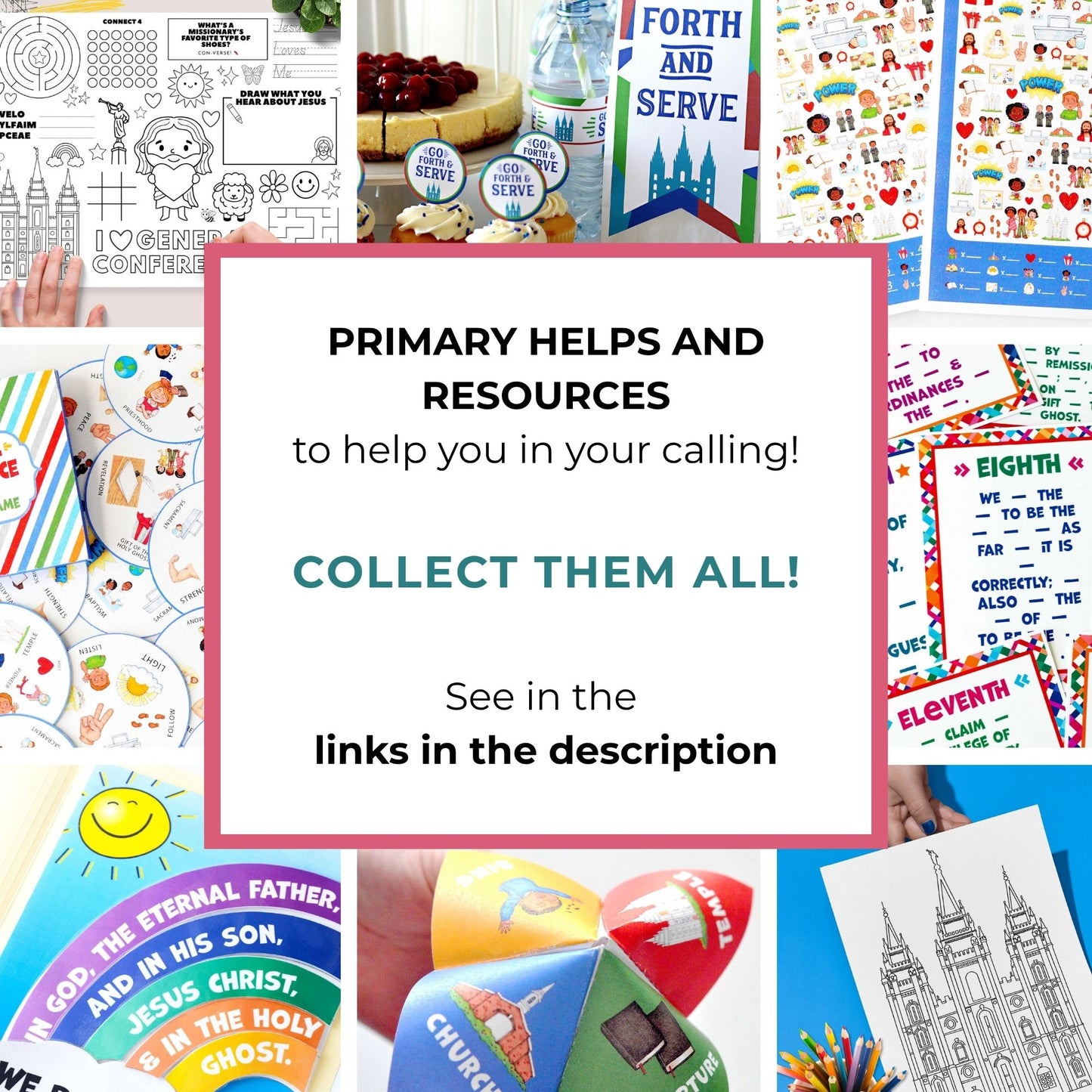 Temple and Priesthood Preparation Printable Kit for LDS Primaries and Youth Events