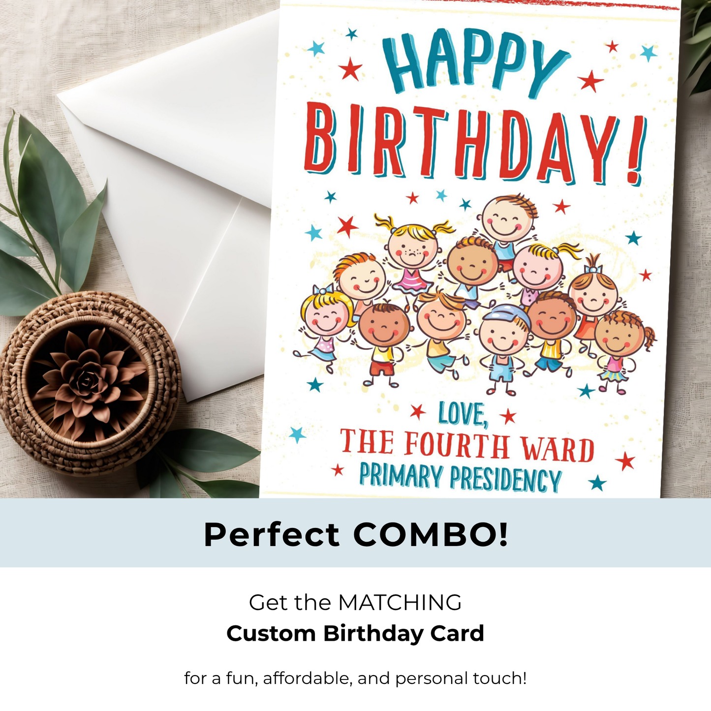 LDS Primary Birthday Gift – Easy Printable Candy Bar Wrappers