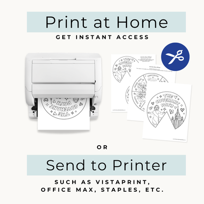 LDS Primary Activity – Covenant Path Wheel Printable Pdf Craft