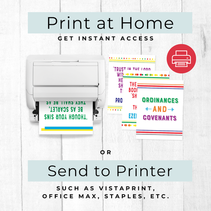Old Testament Doctrinal Mastery Posters – Printable Scripture Wall Art for LDS Seminary