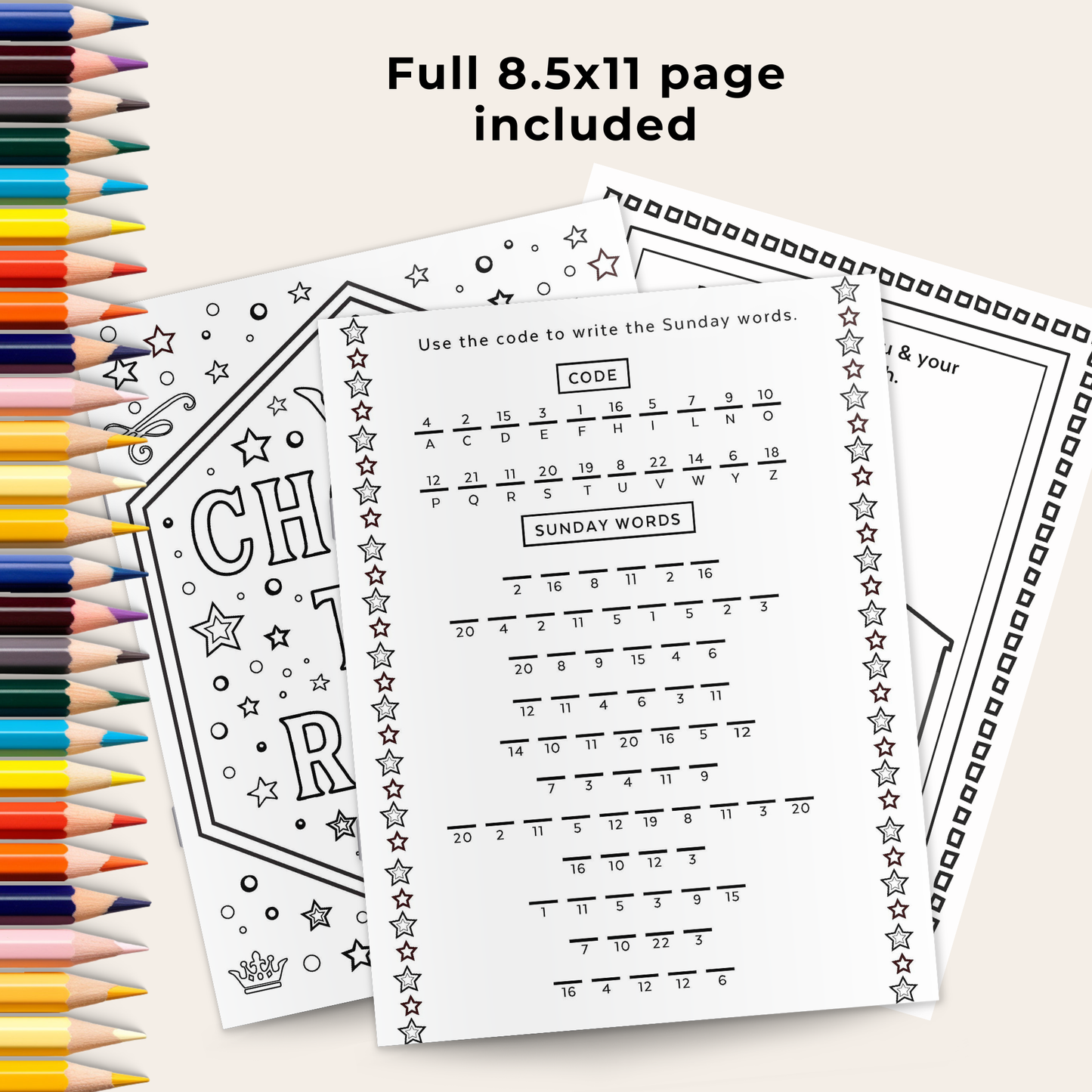 Kid's Sunday Activity Printable Kit – Memory Bingo Coloring and Activity Bundle for LDS Families