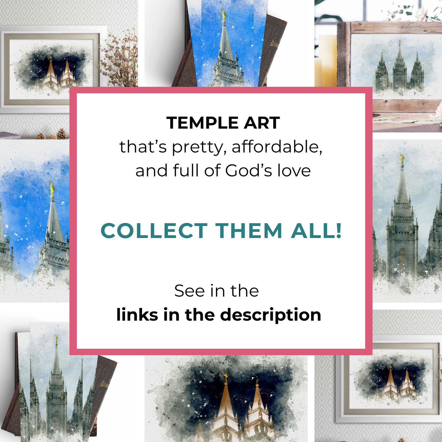 Salt Lake Temple Art – Watercolor Fine Art Print for LDS Home