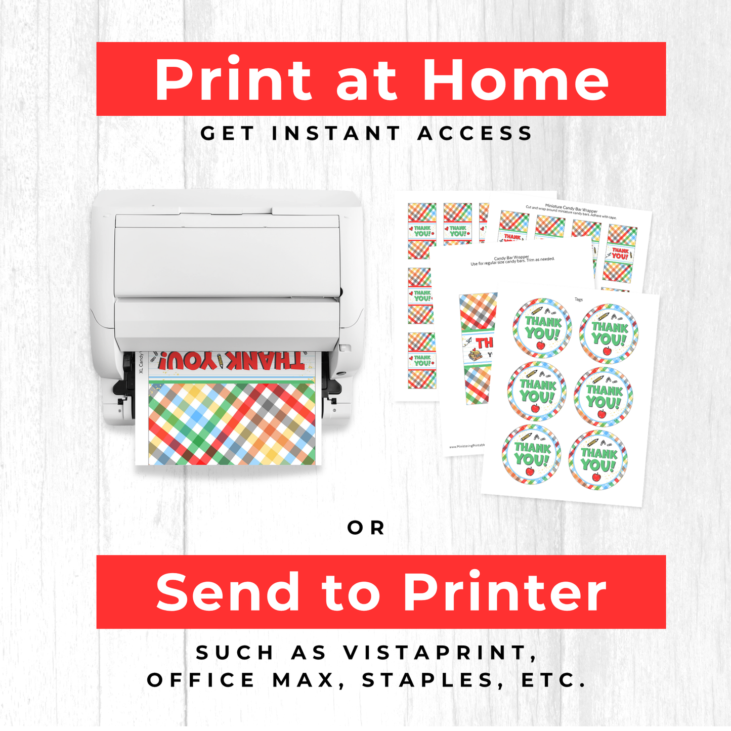 Teacher Appreciation Gift Printable – Easy Last Minute Thank You Kit