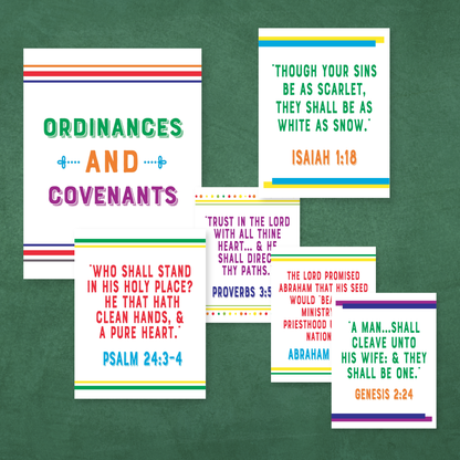 Youth Ministry Resource Digital Download Printable Teaching Aid LDS Seminary Classroom Wall Art Old Testament Scripture Study Poster Doctrinal Mastery Learning Tool Faith Based Education Material Memorization Support Home Study Space Design