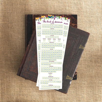 Book of Mormon Bookmark – Printable Reading Chart for Study Progress